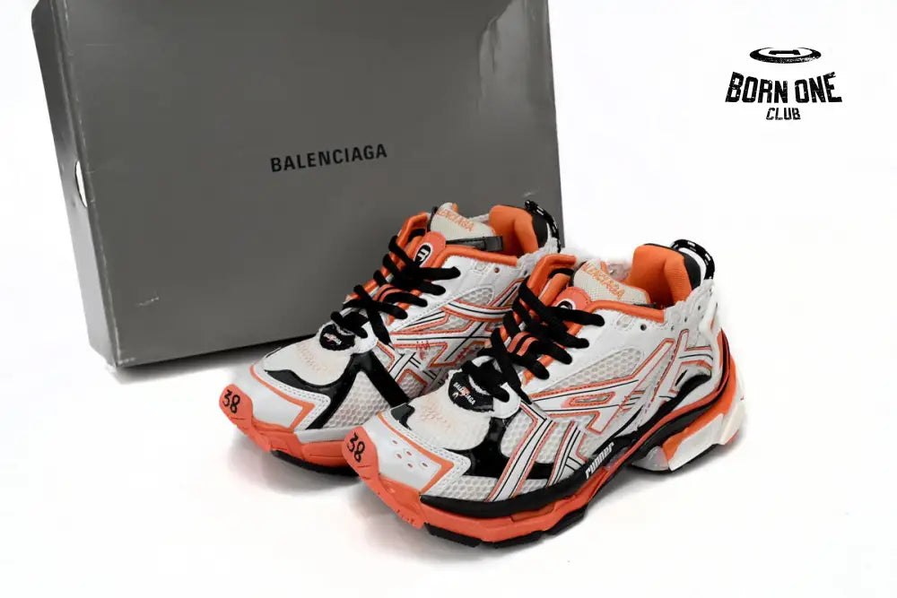 Balenciaga Runner White Orange Black