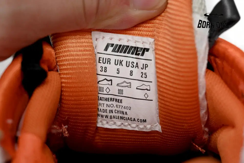Balenciaga Runner White Orange Black