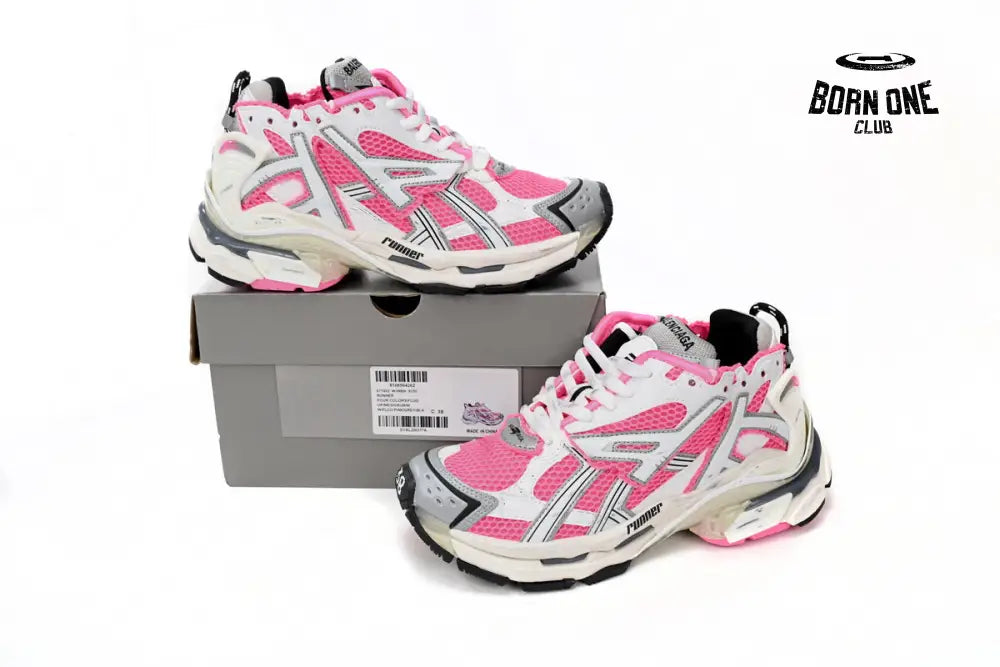 Balenciaga Runner White Red Powder