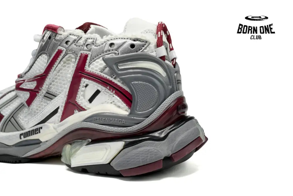 Balenciaga Runner White Wine Red