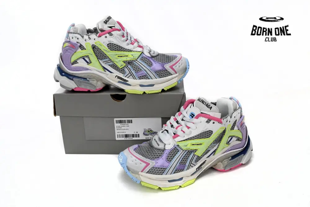 Balenciaga Runner White Yellow Purple