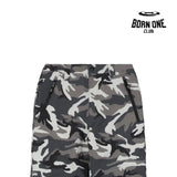 Balenciaga Ski Straight Pants in Grey Camo Calça