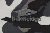 Balenciaga Ski Straight Pants in Grey Camo Calça