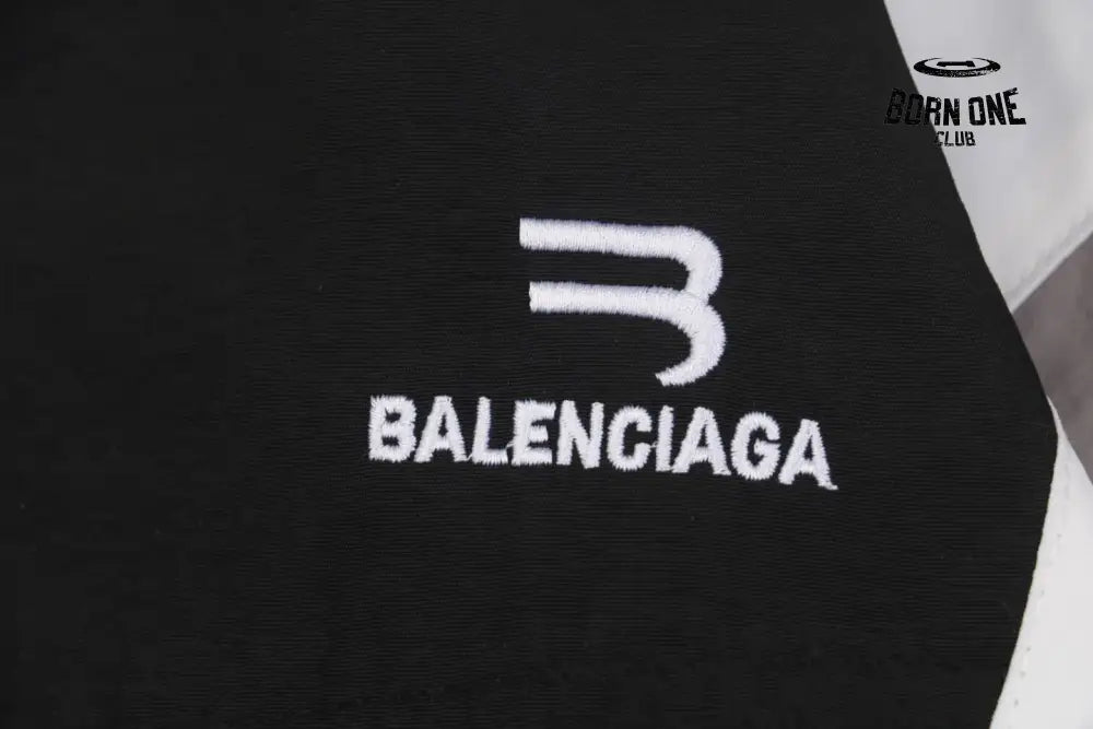 Balenciaga Sporty B Tracksuit Jacket Black Grey White Jaqueta