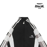Balenciaga Sporty B Tracksuit Jacket Black Grey White Jaqueta