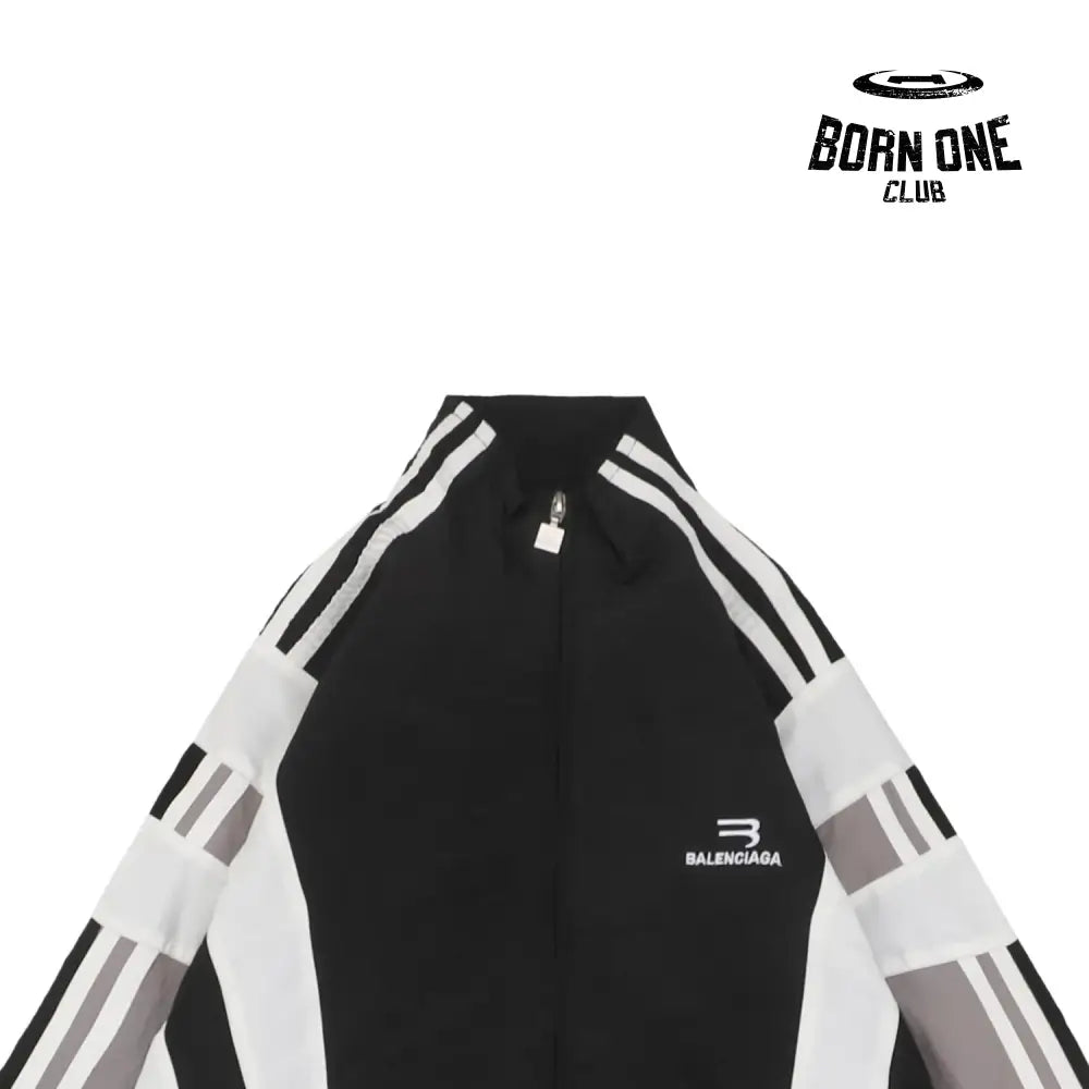 Balenciaga Sporty B Tracksuit Jacket Black Grey White Jaqueta