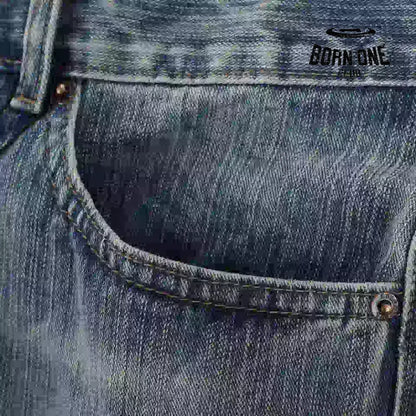 Balenciaga Stencil Type Hybrid Baggy Pants in Blue Calça Jeans