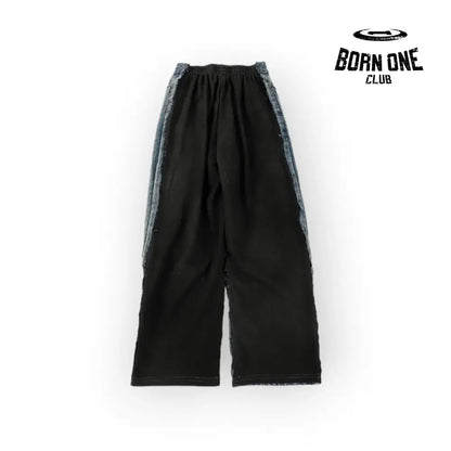 Balenciaga Stencil Type Hybrid Baggy Pants in Blue Calça Jeans