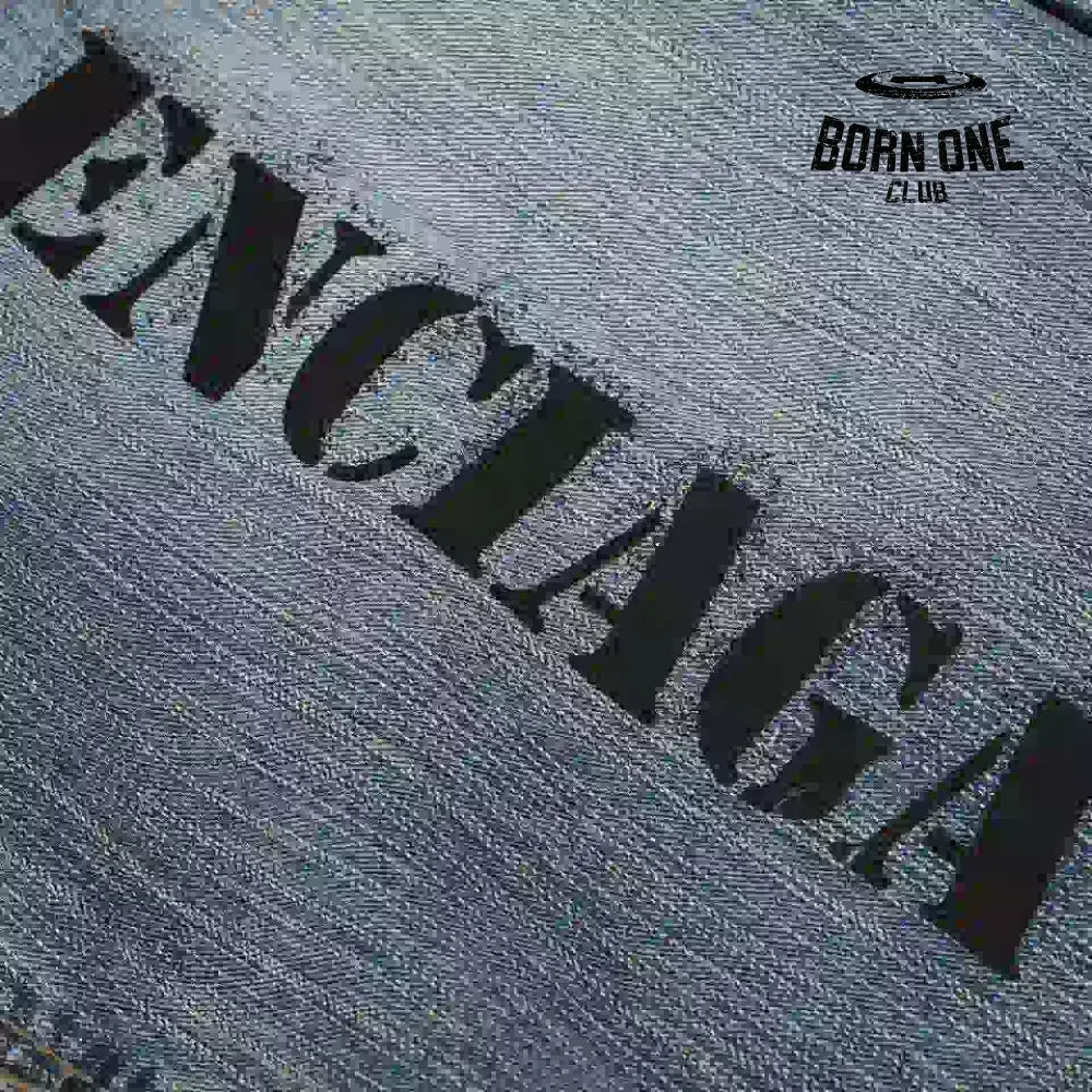 Balenciaga Stencil Type Hybrid Baggy Pants in Blue Calça Jeans