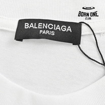 Balenciaga T-Shirt - Distressed Logo Camiseta T-shirt