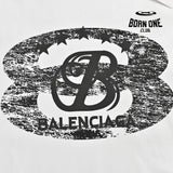 Balenciaga T-Shirt - Distressed Logo Camiseta T-shirt
