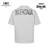 Balenciaga T-Shirt - Distressed Logo Camiseta T-shirt