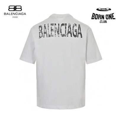 Balenciaga T-Shirt - Distressed Logo Camiseta T-shirt