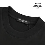 Balenciaga T-Shirt - Distressed Logo Camiseta T-shirt