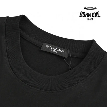 Balenciaga T-Shirt - Distressed Logo Camiseta T-shirt