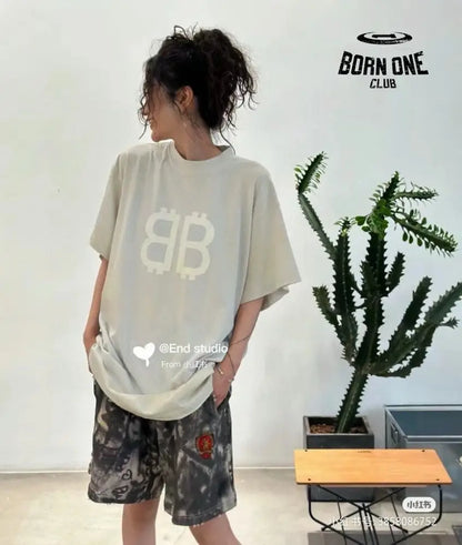 Balenciaga T-Shirt - Double B Graphic Camiseta T-shirt