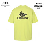 Balenciaga T-Shirt - Overlapping Logo Camiseta T-shirt