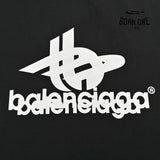 Balenciaga T-Shirt - Overlapping Logo Camiseta T-shirt