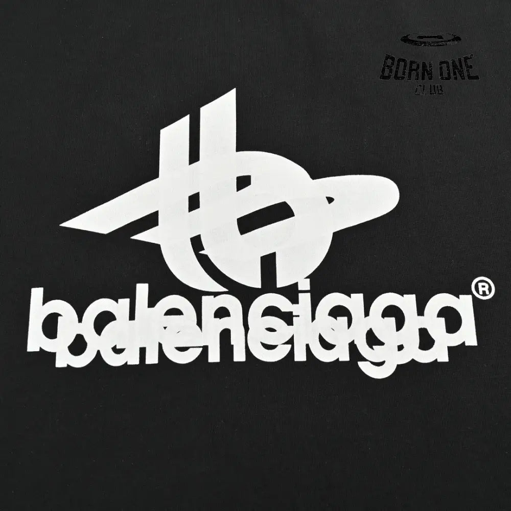 Balenciaga T-Shirt - Overlapping Logo Camiseta T-shirt