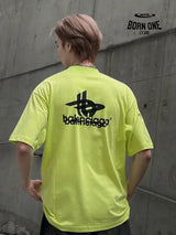 Balenciaga T-Shirt - Overlapping Logo Camiseta T-shirt