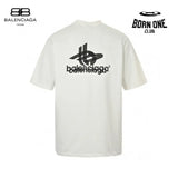 Balenciaga T-Shirt - Overlapping Logo Camiseta T-shirt