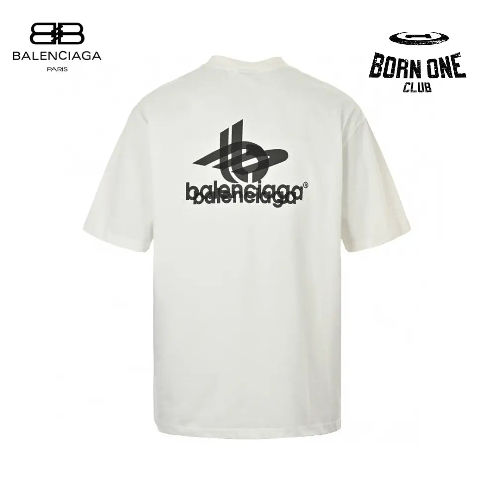 Balenciaga T-Shirt - Overlapping Logo Camiseta T-shirt