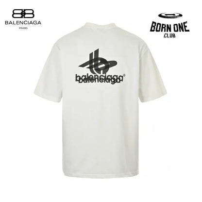 Balenciaga T-Shirt - Overlapping Logo Camiseta T-shirt