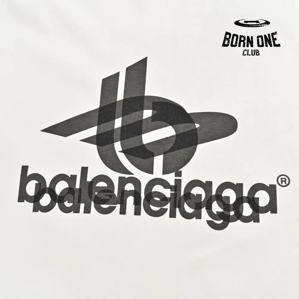 Balenciaga T-Shirt - Overlapping Logo Camiseta T-shirt
