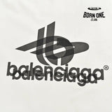 Balenciaga T-Shirt - Overlapping Logo Camiseta T-shirt