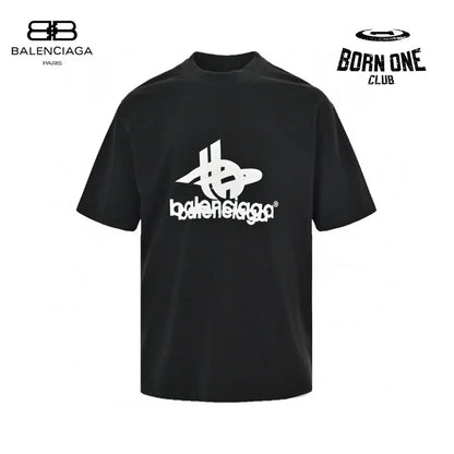 Balenciaga T-Shirt - Overlapping Logo Camiseta T-shirt