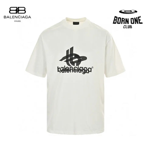 Balenciaga T-Shirt - Overlapping Logo Camiseta T-shirt