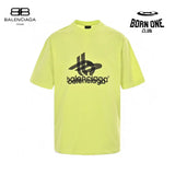 Balenciaga T-Shirt - Overlapping Logo Camiseta T-shirt