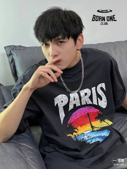 Balenciaga T-Shirt - Paris Graphic Camiseta T-shirt