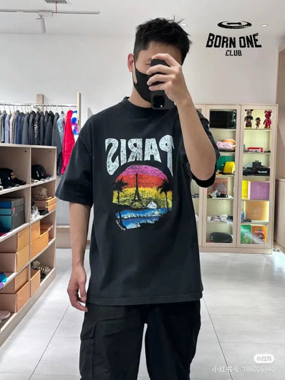Balenciaga T-Shirt - Paris Graphic Camiseta T-shirt