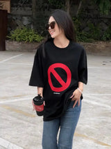 Balenciaga T-Shirt - Prohibition Symbol Camiseta T-shirt