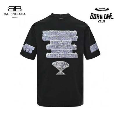 Balenciaga T-Shirt - Text and Graphic Design Camiseta T-shirt