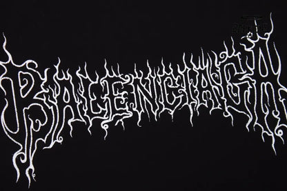 Balenciaga T-shirt with Gothic Flame Logo Camiseta T-shirt