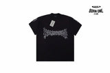 Balenciaga T-shirt with Gothic Flame Logo Camiseta T-shirt