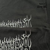 Balenciaga T-shirt with Gothic Flame Logo Camiseta T-shirt