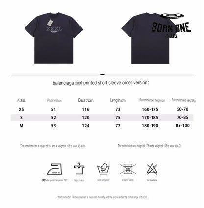 Balenciaga T-Shirt with XXXL Logo Camiseta T-shirt