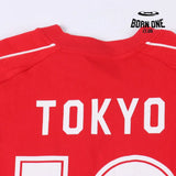 Balenciaga Tokyo Soccer Long Sleeve Oversized T-Shirt Red Camiseta