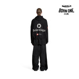 BALENCIAGA TOP LEAGUE HOODIE IN BLACK Moletom Balenciaga Track Black