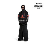 BALENCIAGA TOP LEAGUE HOODIE IN BLACK Moletom Balenciaga Track Black