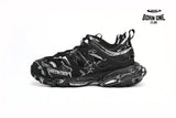 Balenciaga Track Black Black-And-White Painting