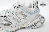 Balenciaga Track. Black Graffiti Art