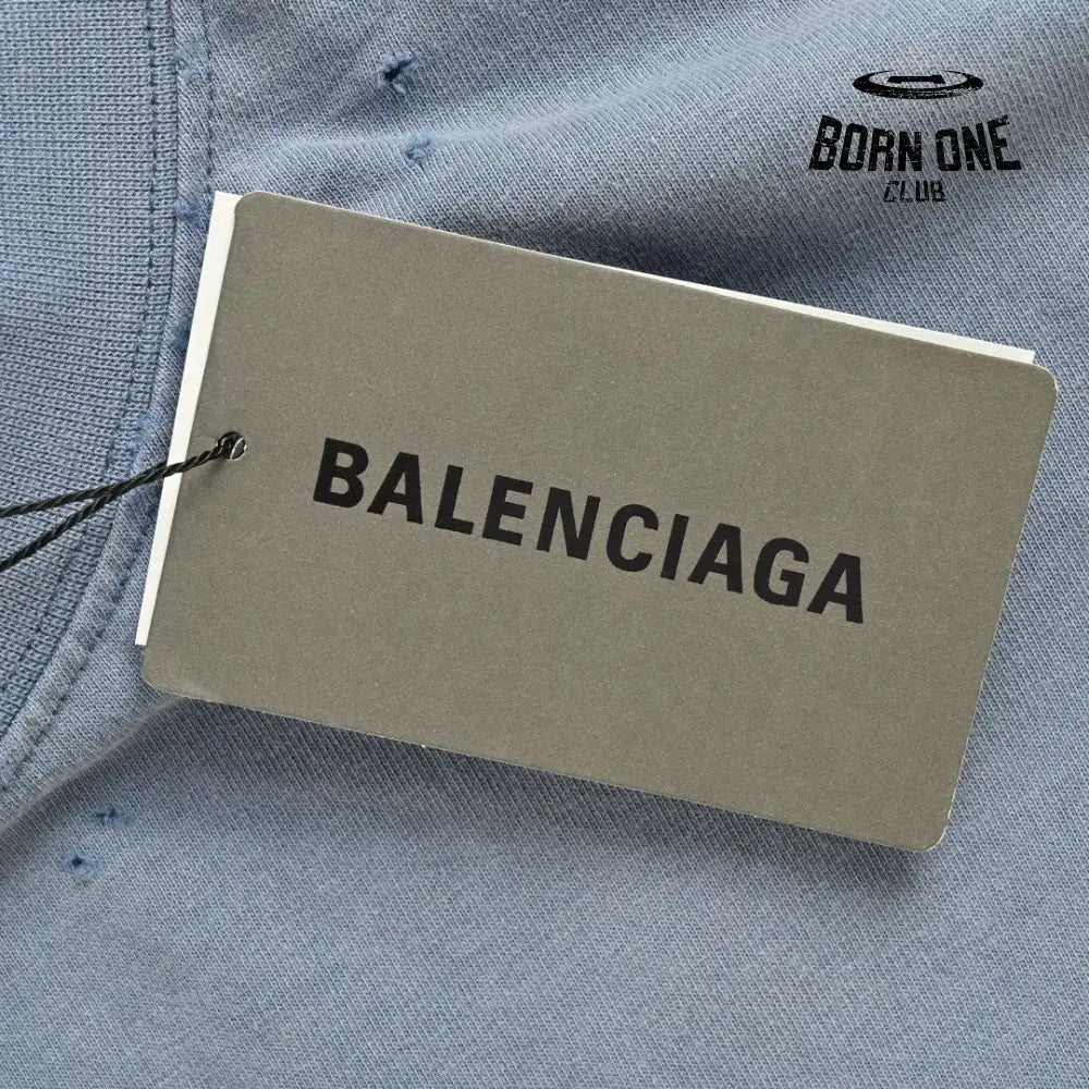 Balenciaga Vintage Logo T-Shirt (Blue) Camiseta T-shirt