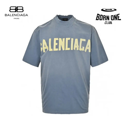 Balenciaga Vintage Logo T-Shirt (Blue) Camiseta T-shirt