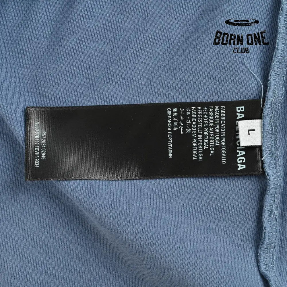 Balenciaga Vintage Logo T-Shirt (Blue) Camiseta T-shirt