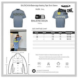 Balenciaga Vintage Logo T-Shirt (Blue) Camiseta T-shirt