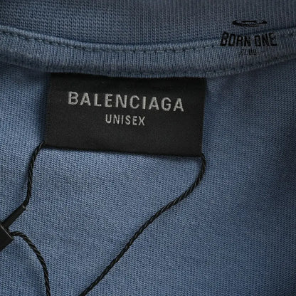 Balenciaga Vintage Logo T-Shirt (Blue) Camiseta T-shirt